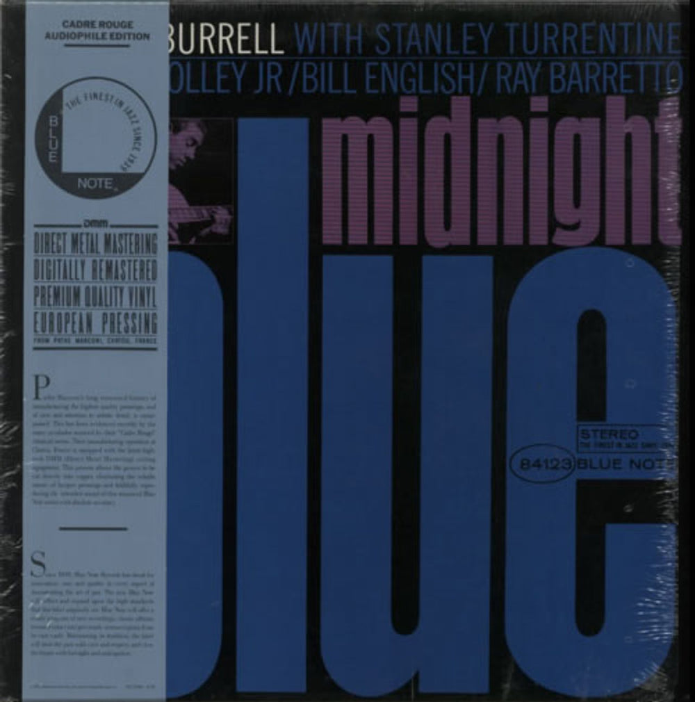 Kenny Burrell Midnight Blue + obi French vinyl LP album (LP record) BST-84123