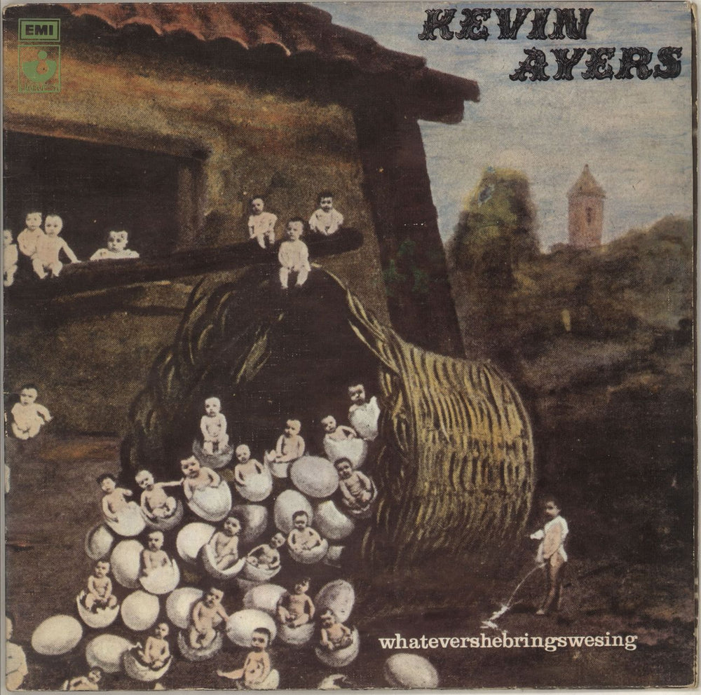 Kevin Ayers Whatevershebringswesing - 2nd UK vinyl LP album (LP record) SHVL800