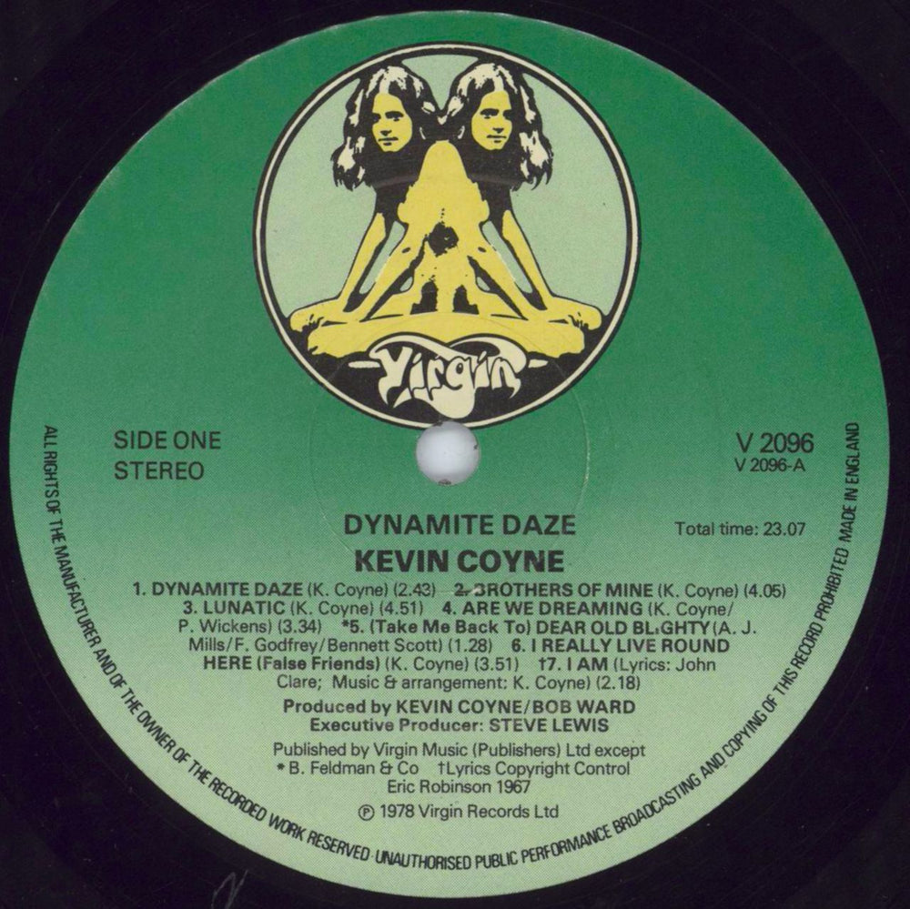 Kevin Coyne Dynamite Daze UK vinyl LP album (LP record) KVCLPDY377233