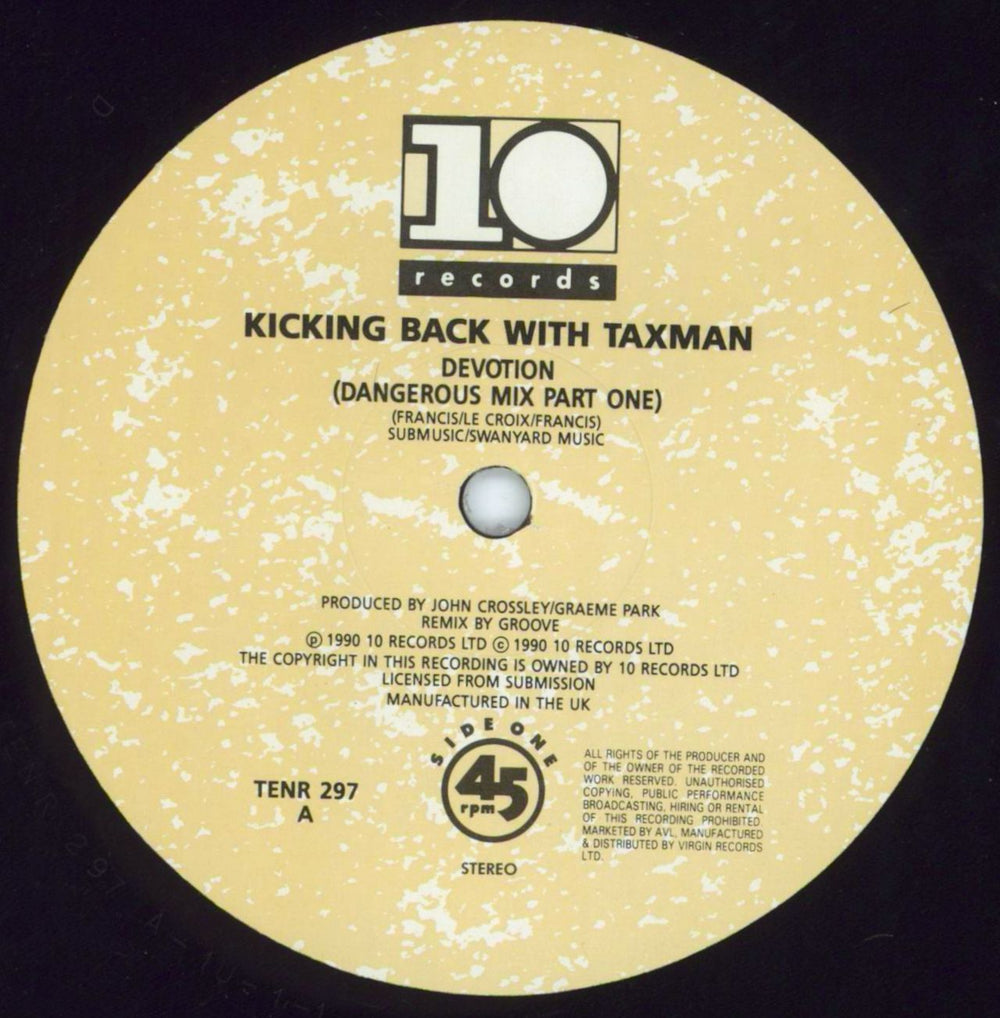 Kicking Back Devotion (Remix) UK 12" vinyl single (12 inch record / Maxi-single) KIC12DE812121