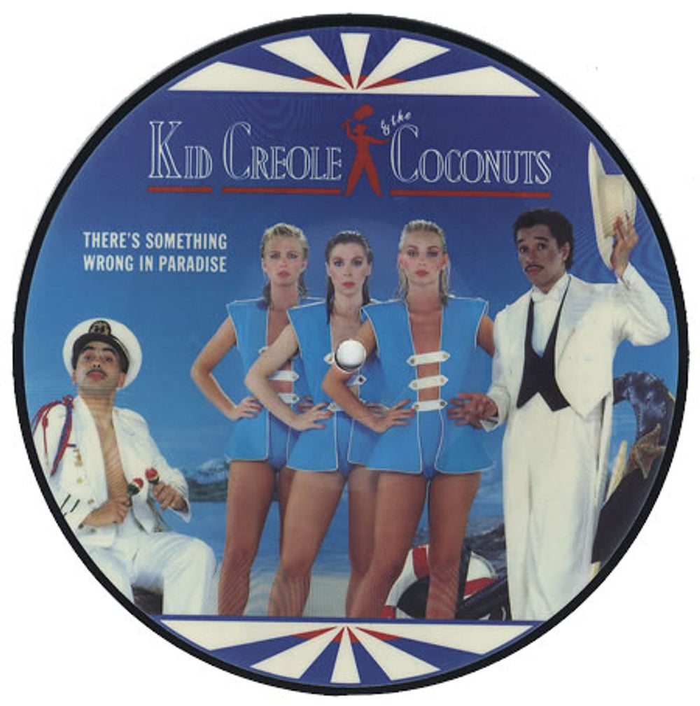 Kid Creole & The Coconuts There's Something Wrong In Paradise UK 7" vinyl picture disc (7 inch picture disc single) ISP130