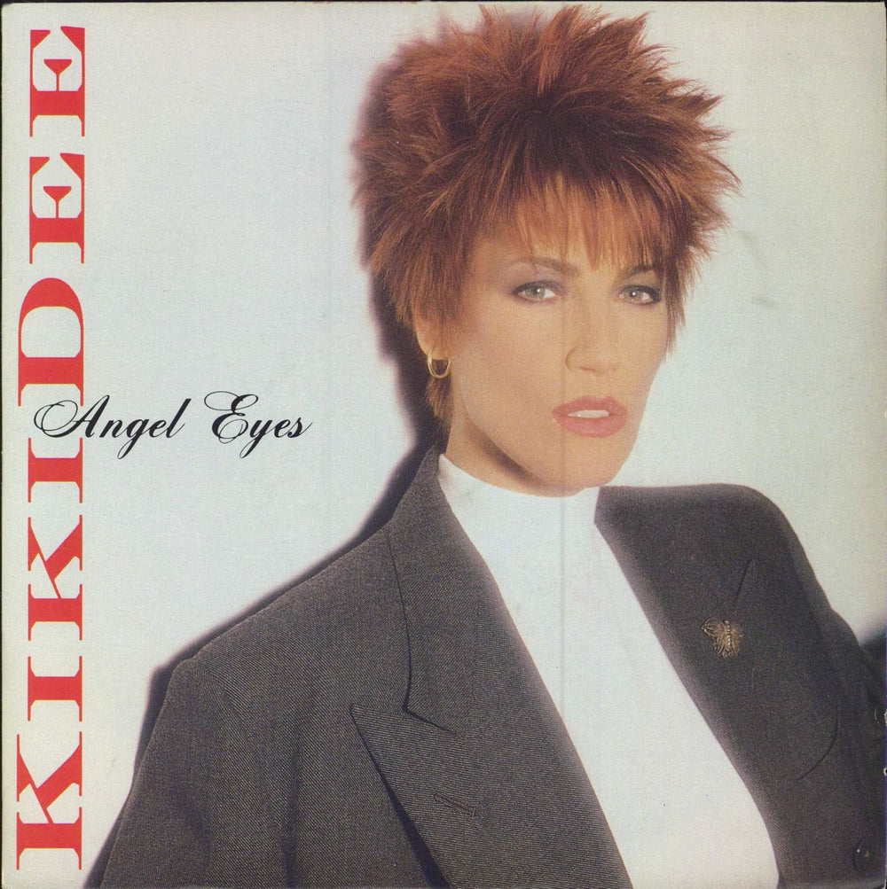 Kiki Dee Angel Eyes - Promo Stickered UK Promo 7" vinyl single (7 inch record / 45) DB9163