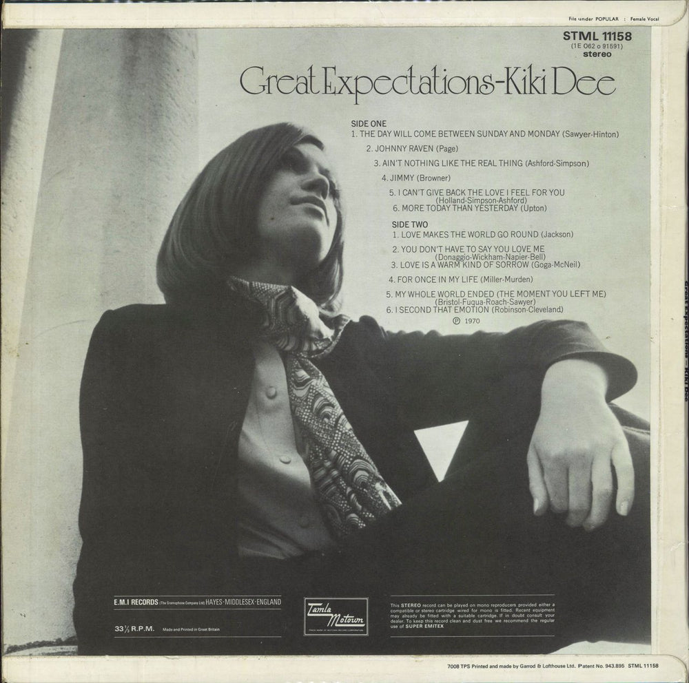 Kiki Dee Great Expectations - VG UK vinyl LP album (LP record)