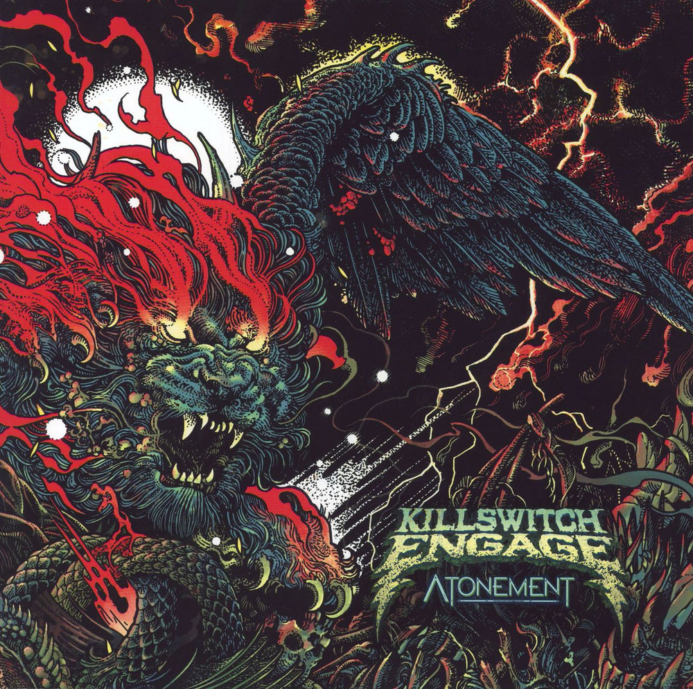 Killswitch Engage Atonement - Clear With Green Splatter Vinyl US vinyl LP album (LP record) 039841565164