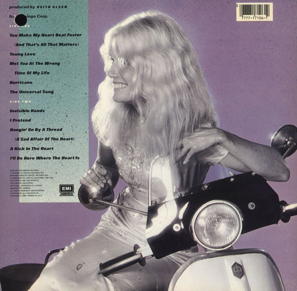 Kim Carnes Cafe Racers US vinyl LP album (LP record) 077771710612