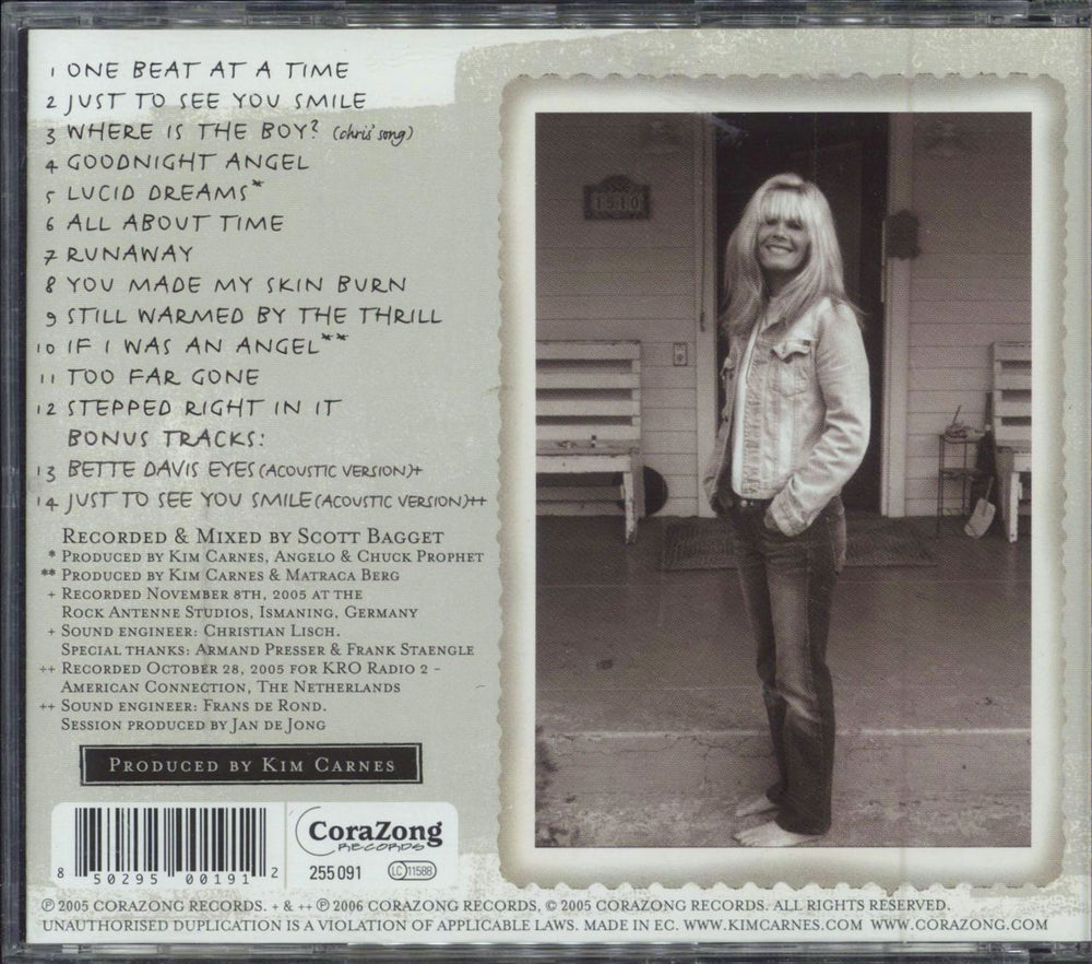 Kim Carnes Chasin' Wild Trains UK CD album (CDLP) 850295001912