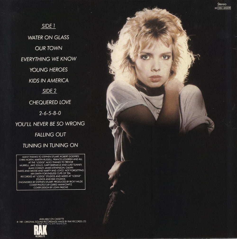 Kim Wilde Kim Wilde Italian vinyl LP album (LP record)