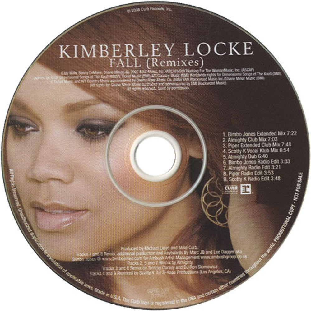 Kimberley Locke Fall - Remixes US Promo CD single (CD5 / 5") KIBC5FA461071