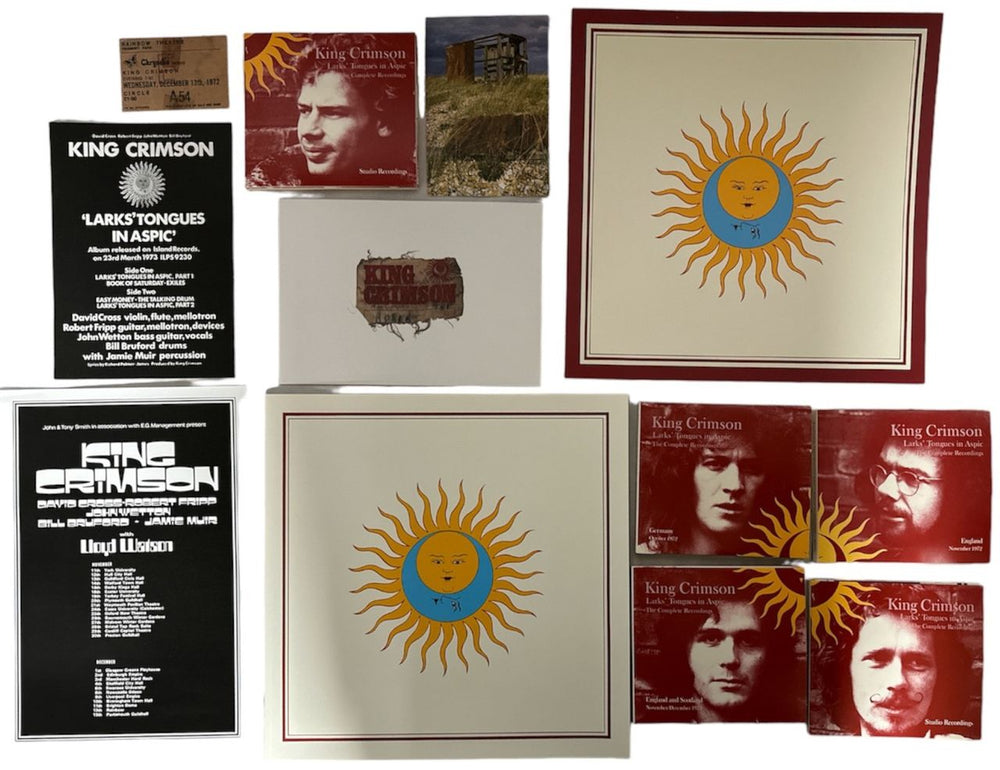 King Crimson Larks' Tongues In Aspic - The Complete Recordings UK CD Album Box Set KNCDXLA823443