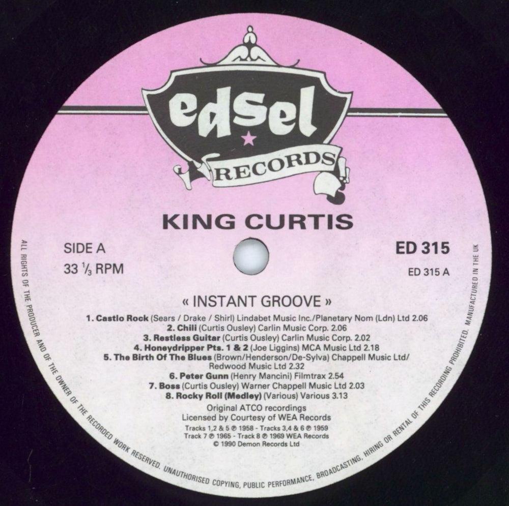 King Curtis Instant Groove UK vinyl LP album (LP record) K.CLPIN647659