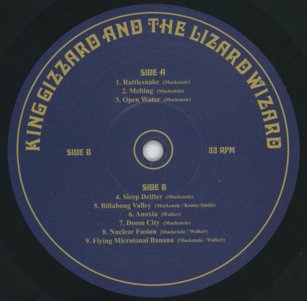 King Gizzard And The Lizard Wizard Flying Microtonal Banana - Blue [Rancid Rainwater] Eco-Wax UK vinyl LP album (LP record) KZSLPFL816046