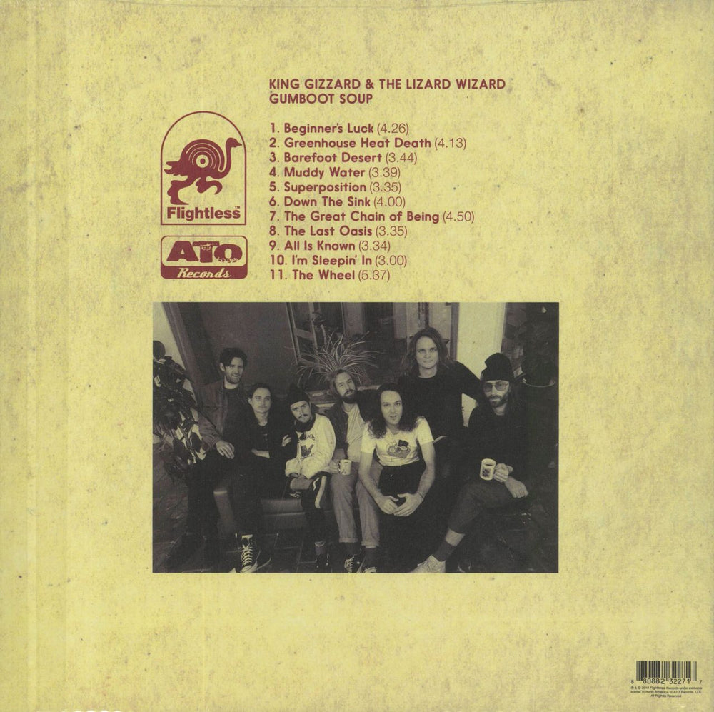 King Gizzard And The Lizard Wizard Gumboot Soup - Orange With Black & Red Splatter Vinyl - Sealed US vinyl LP album (LP record)