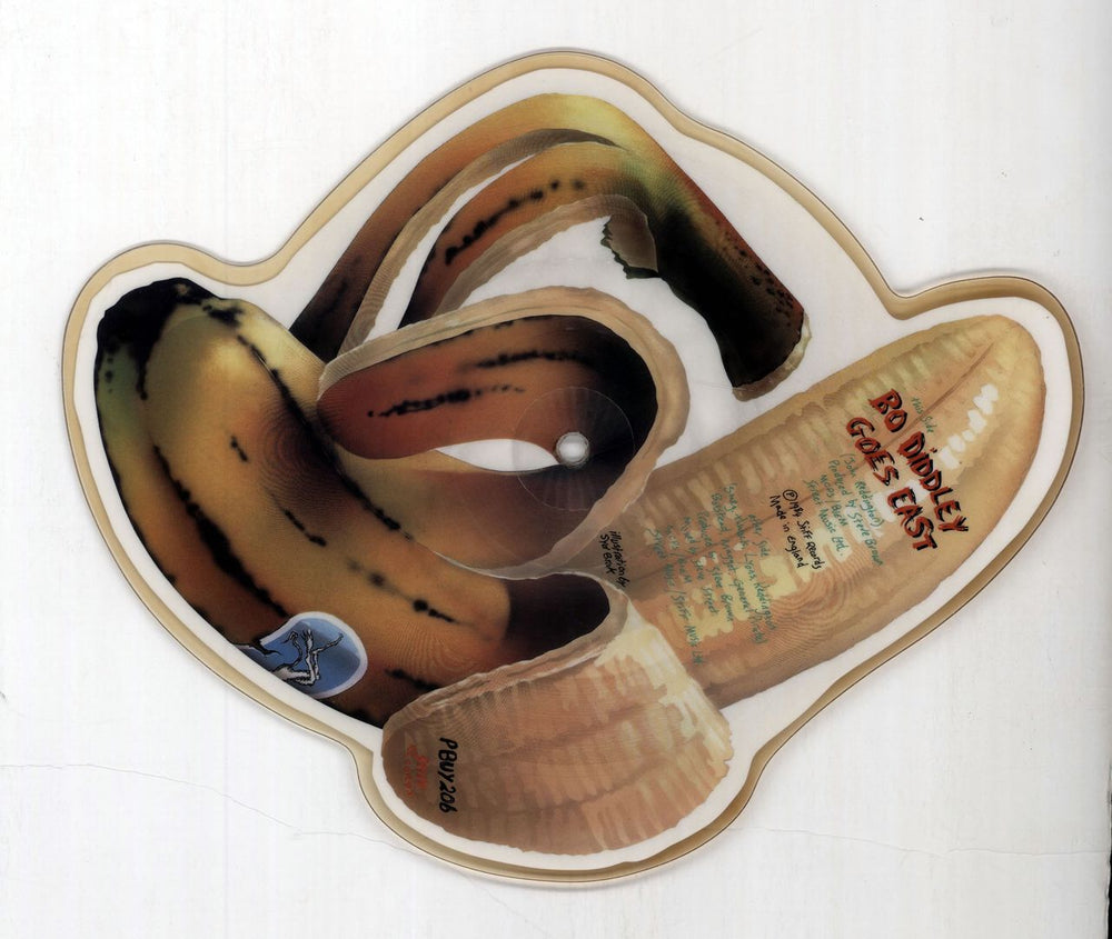 King Kurt Banana Banana - Tea-sained UK shaped picture disc (picture disc vinyl record) K-KSHBA50427