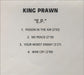 King Prawn E.P. UK CD-R acetate CD-R ACETATE