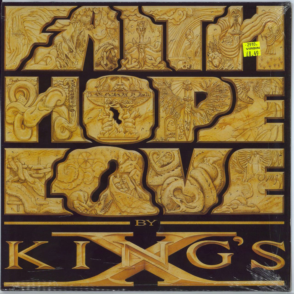 King's X Faith Hope Love - Shrink German vinyl LP album (LP record) 7567-82145-1