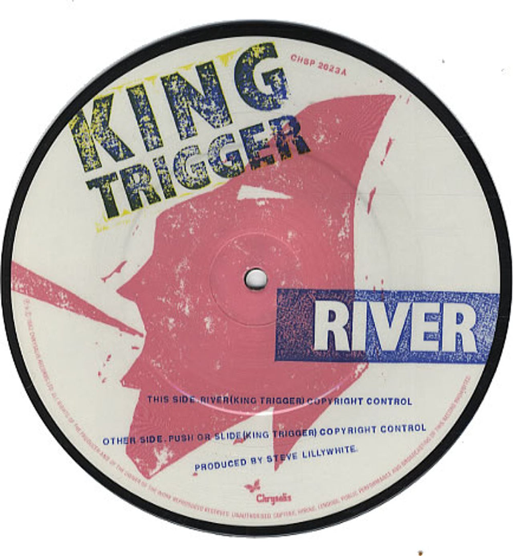 King Trigger River UK 7" vinyl picture disc (7 inch picture disc single) KIG7PRI339682