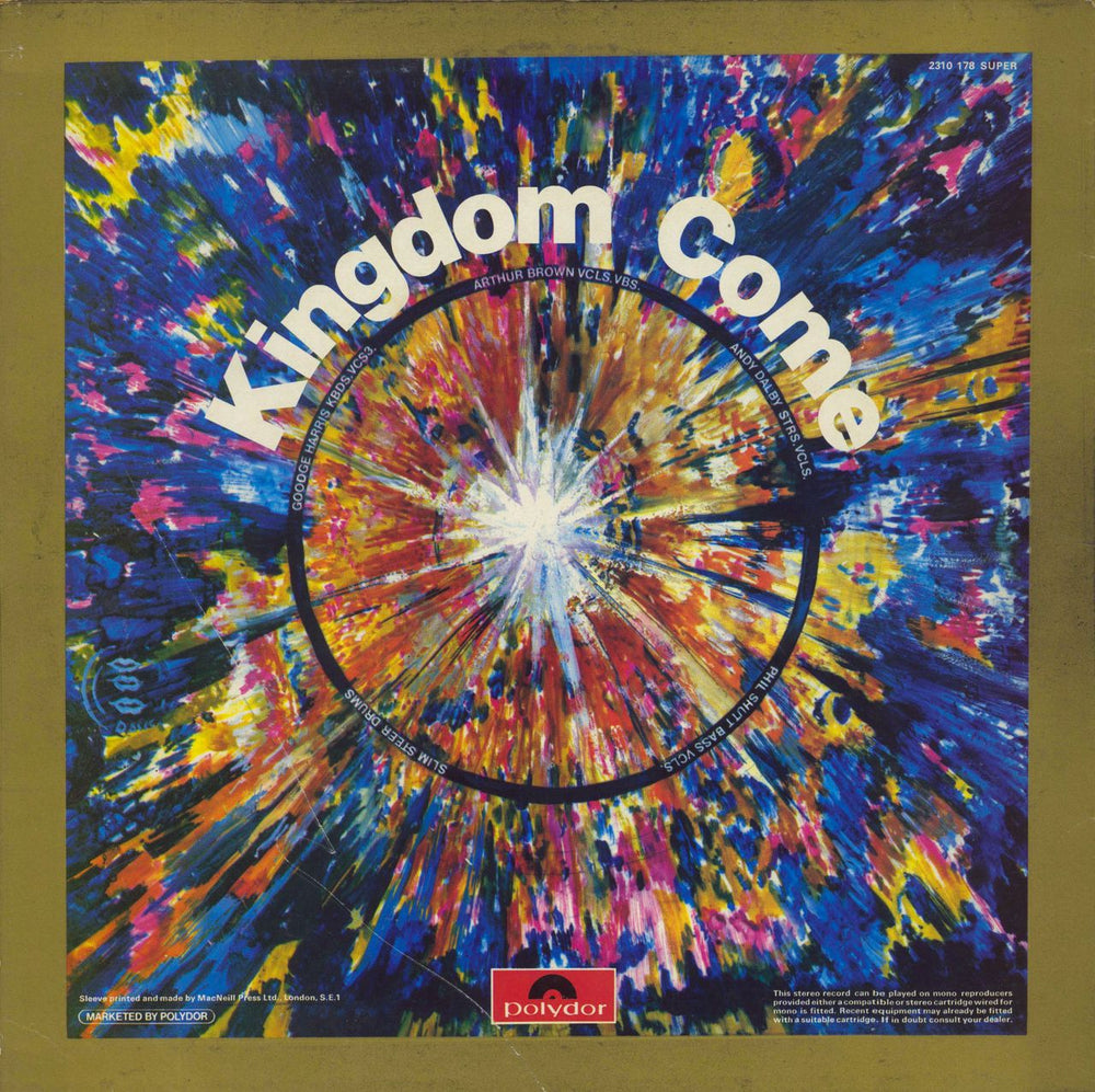 Kingdom Come (Arthur Brown) Kingdom Come - VG UK vinyl LP album (LP record)