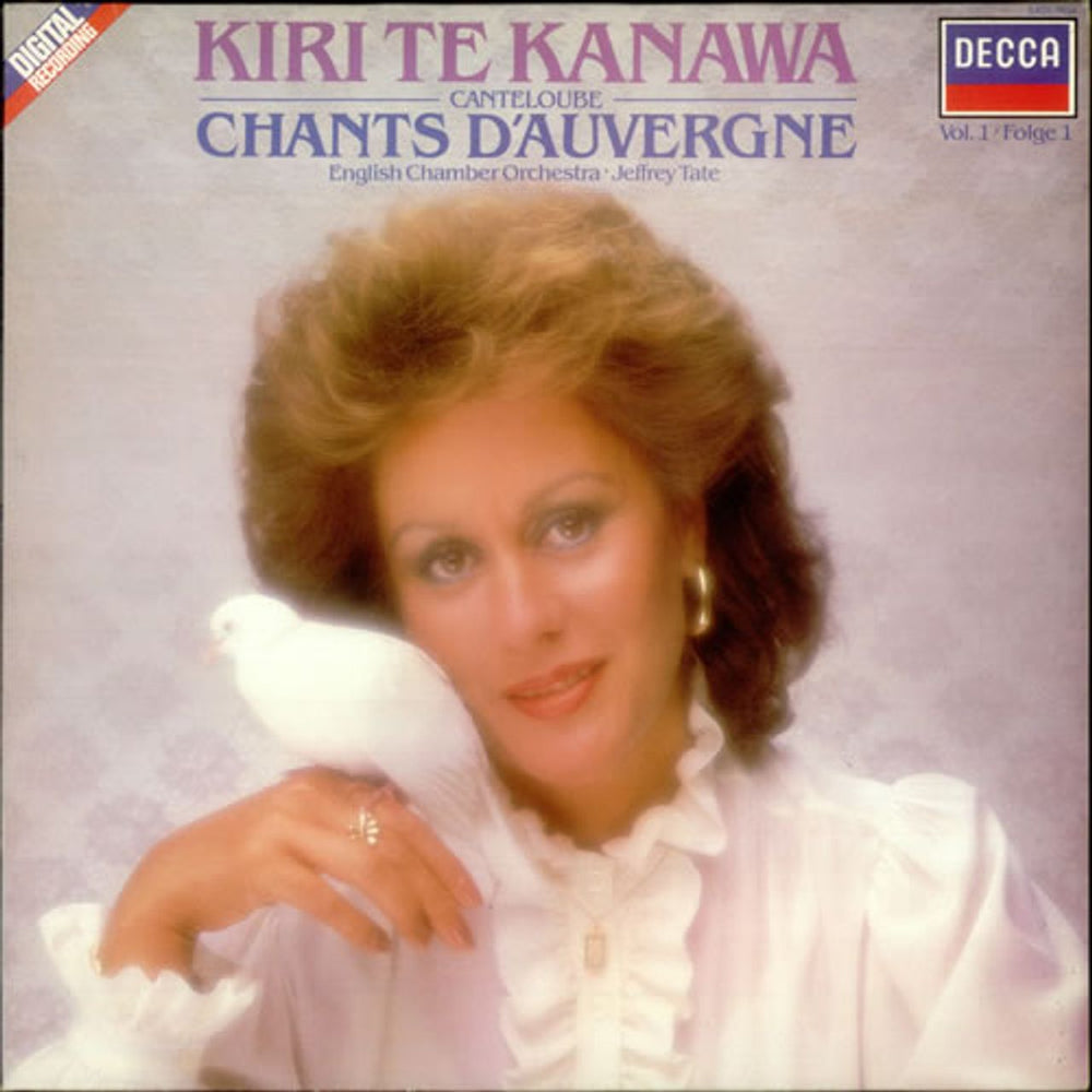 Kiri Te Kanawa Chants D'Auvergne UK vinyl LP album (LP record) SXDL7604