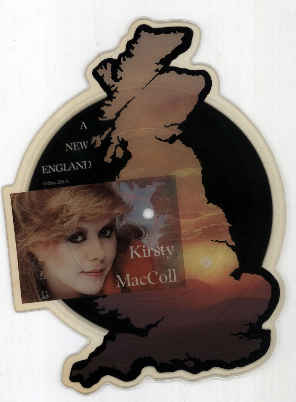 Kirsty MacColl A New England UK shaped picture disc (picture disc vinyl record) DBUY216