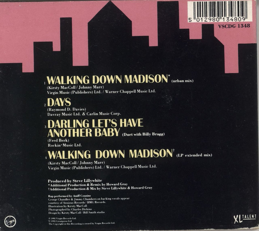 Kirsty MacColl Walking Down Madison UK CD single (CD5 / 5") KIRC5WA65055