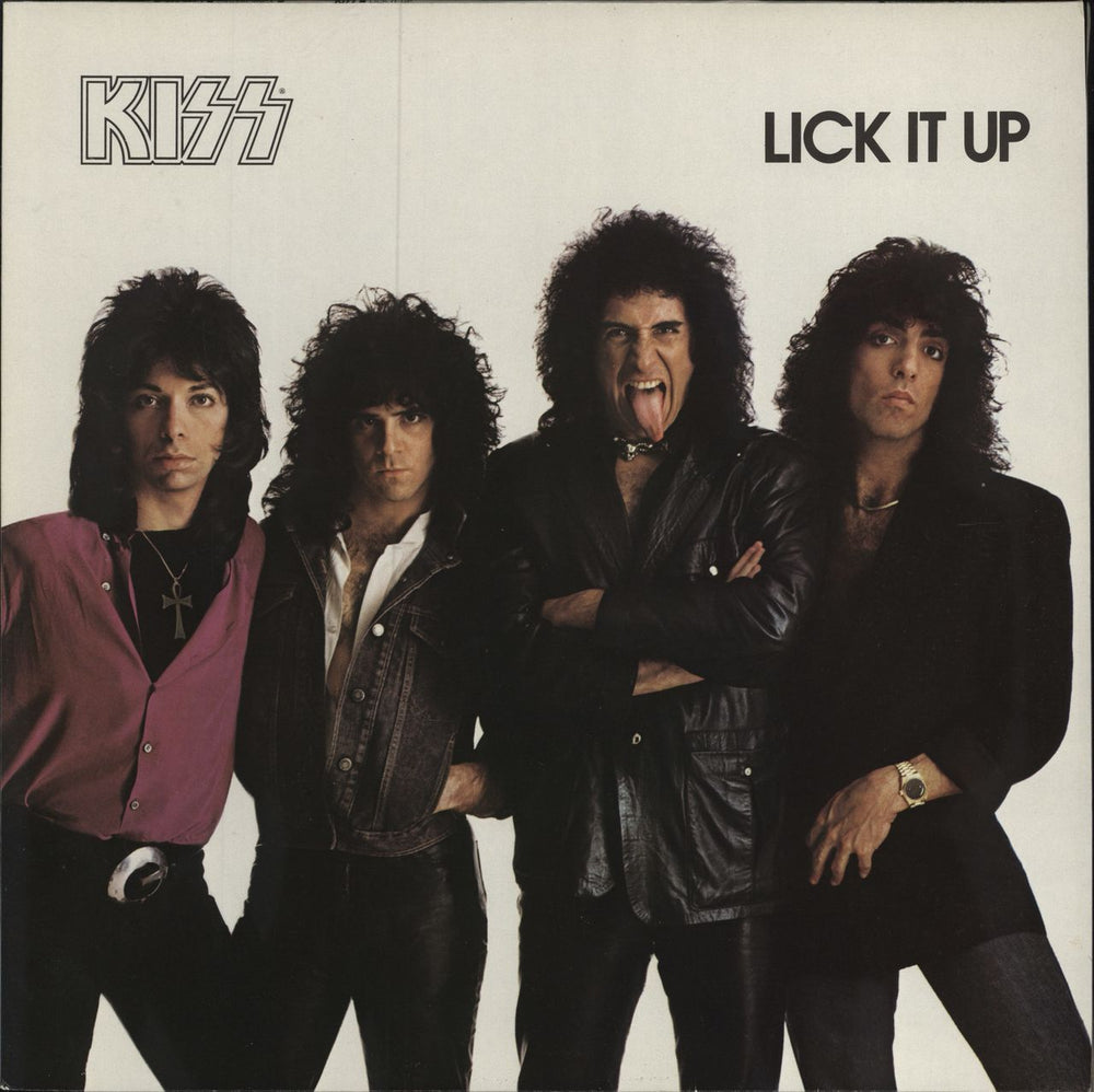 Kiss Lick It Up Dutch vinyl LP album (LP record) 814297-1