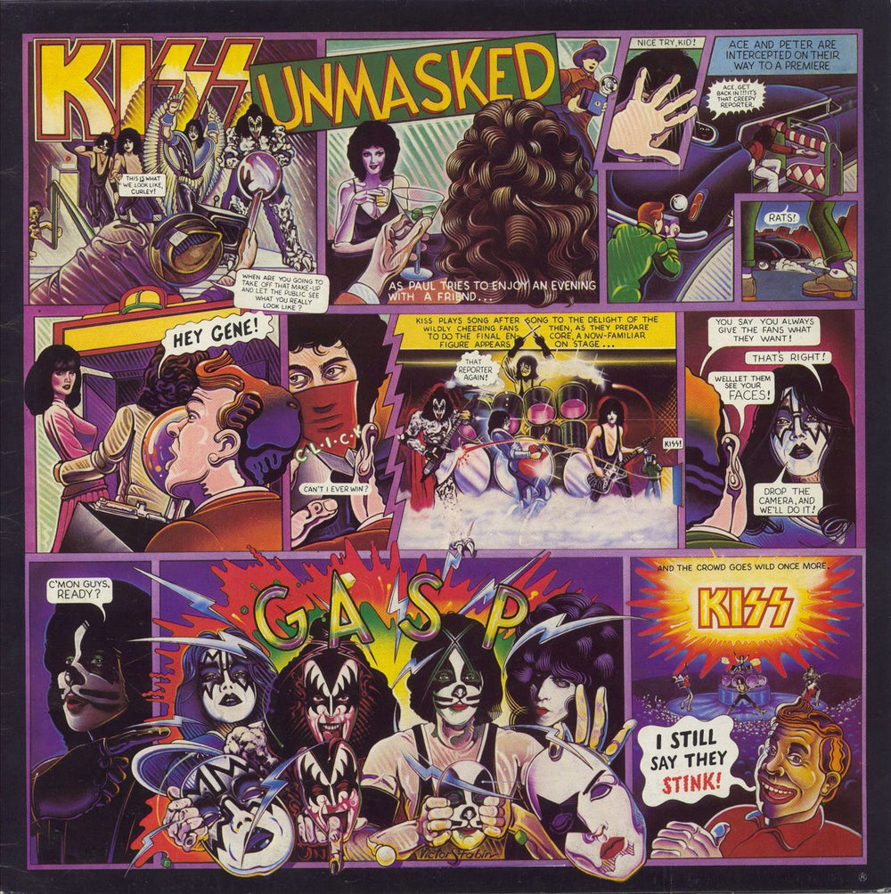 Kiss Unmasked Italian vinyl LP album (LP record) CALP5062