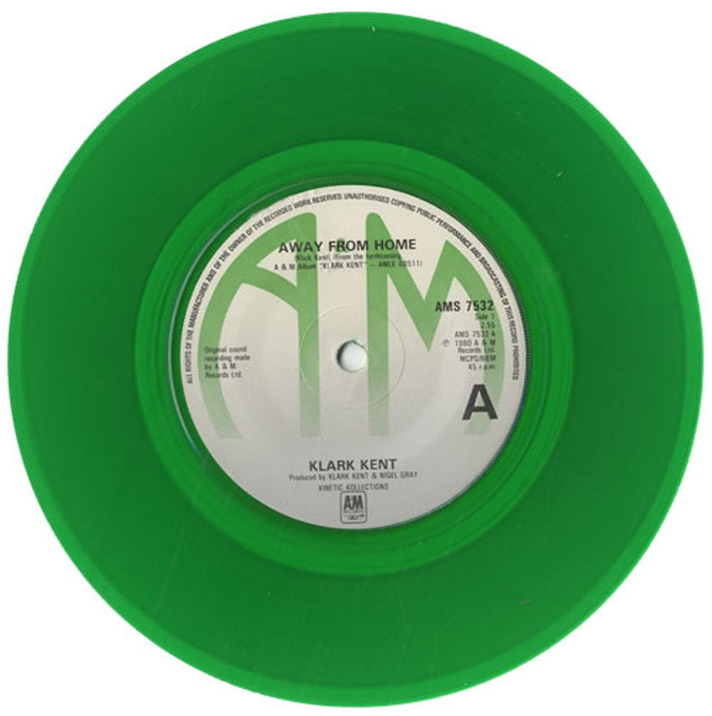 Klark Kent Away From Home - Green Vinyl UK 7" vinyl single (7 inch record / 45) KLK07AW47583