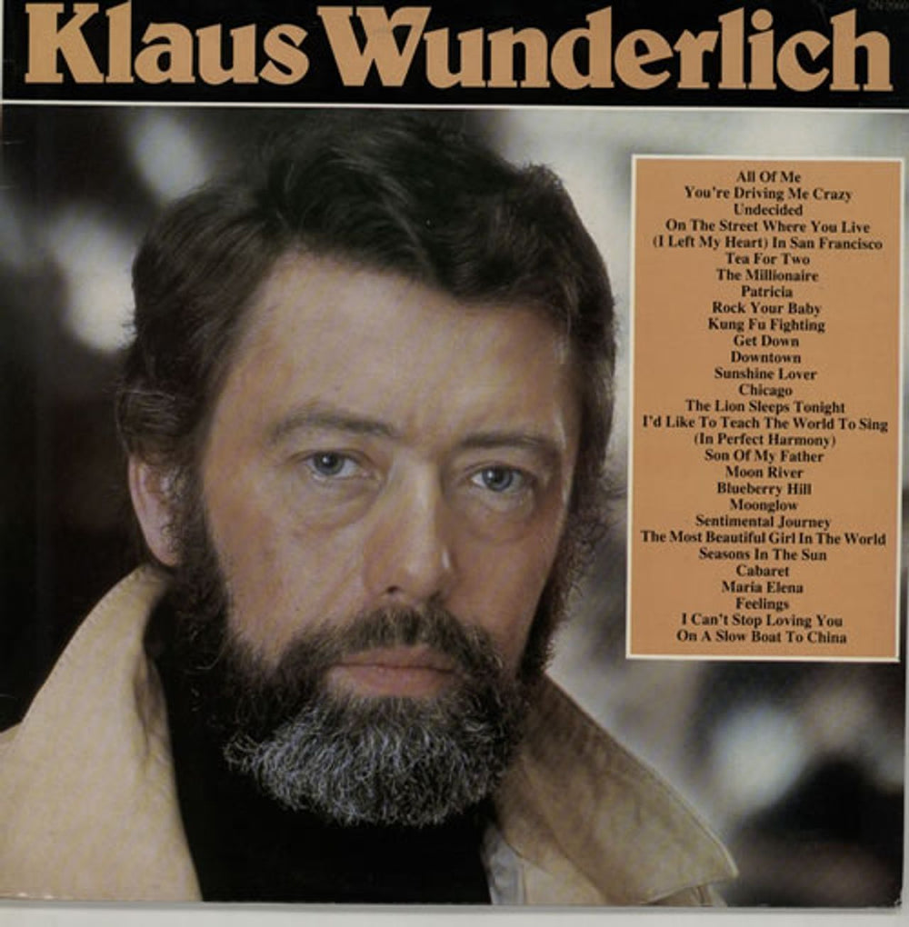 Klaus Wunderlich Klaus Wunderlich UK vinyl LP album (LP record) CN2060