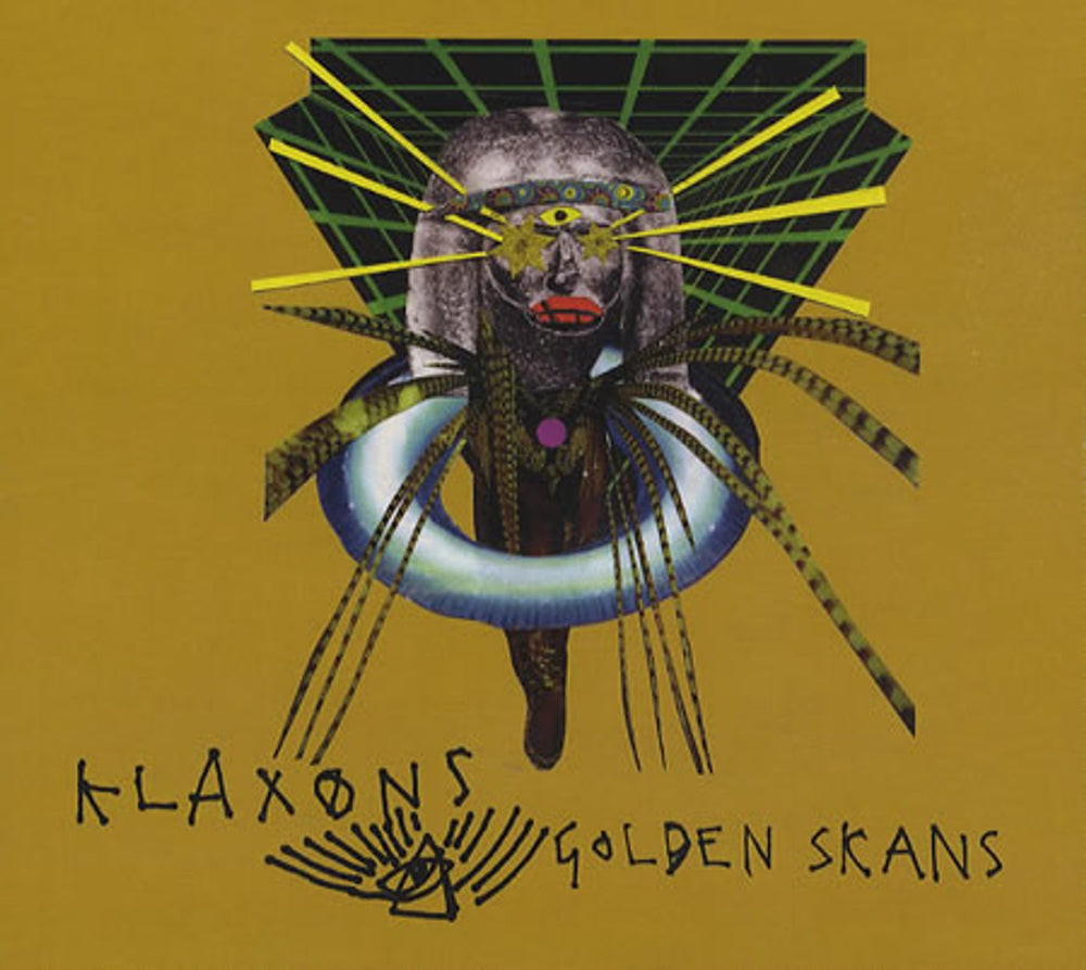 Klaxons Golden Skans UK Promo CD single (CD5 / 5") RINSE002P