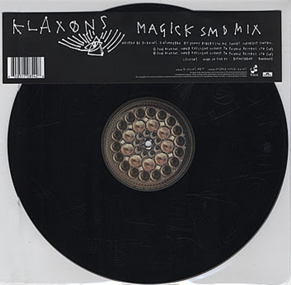 Klaxons Magick - Etched Vinyl UK 12" vinyl single (12 inch record / Maxi-single) RINSE001T