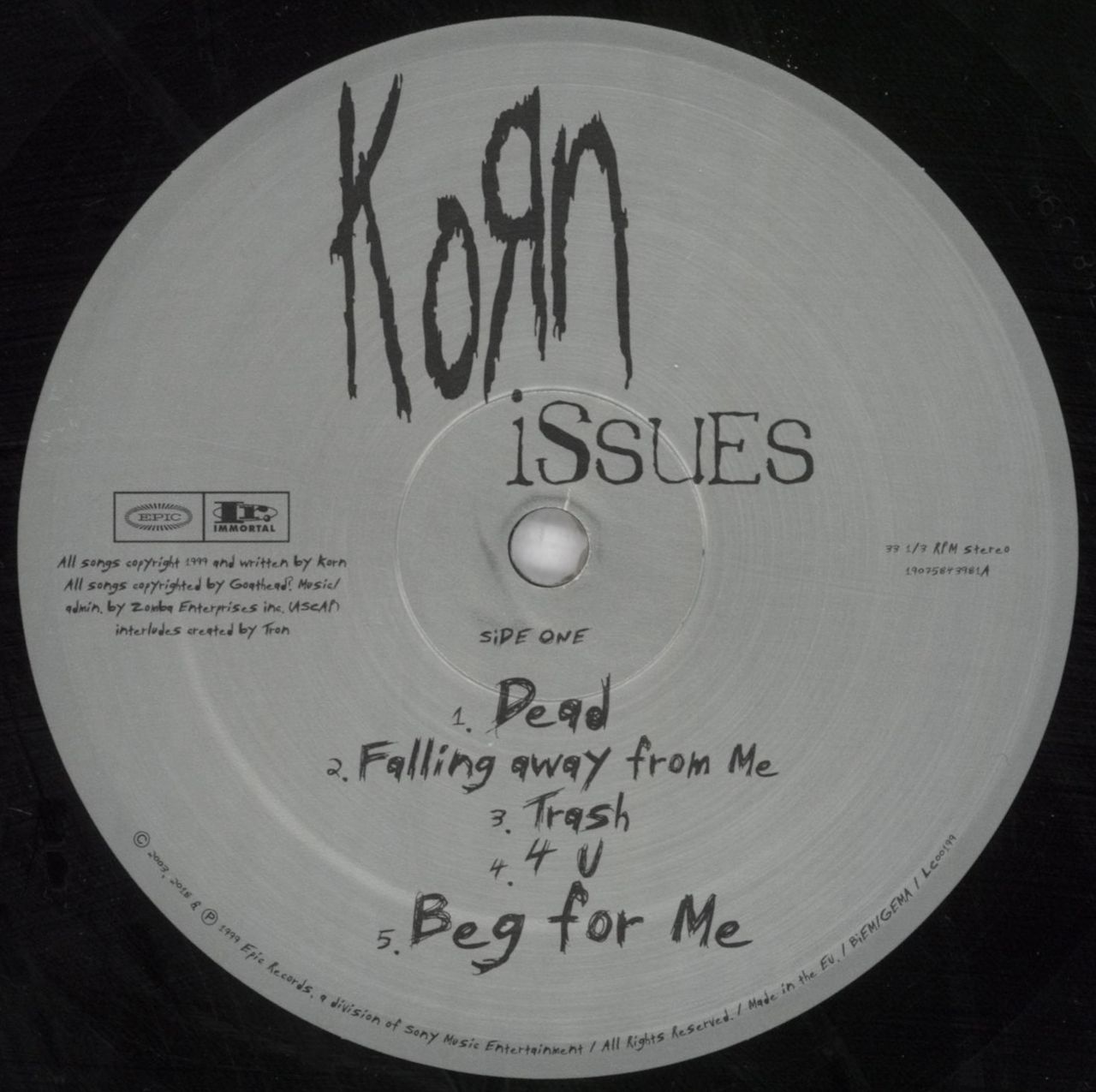 Korn Issues German 2-LP vinyl set — RareVinyl.com
