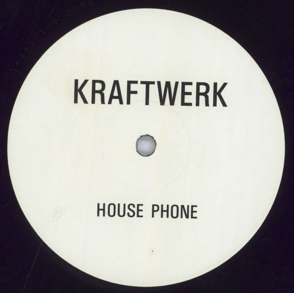 Kraftwerk House Phone UK 12" vinyl single (12 inch record / Maxi-single) 12EMIX5602