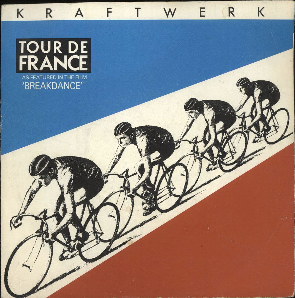 Kraftwerk Tour De France - Breakdance credit - Four Prong UK 7" vinyl single (7 inch record / 45) EMI5413