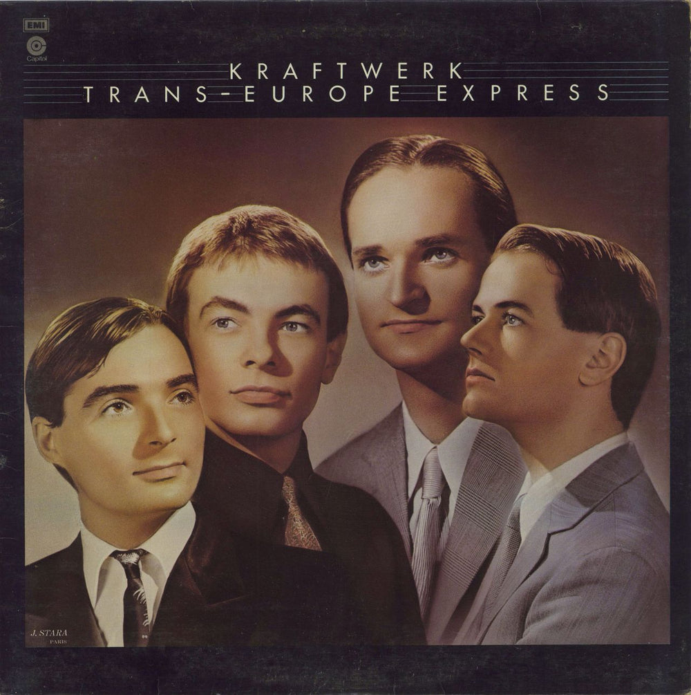 Kraftwerk Trans-Europe Express - 1st + Inner - VG UK vinyl LP album (LP record) E-ST11603