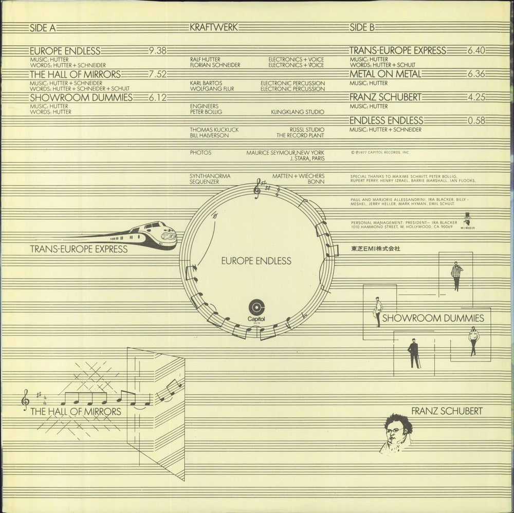Kraftwerk Trans-Europe Express Japanese vinyl LP album (LP record) 1977
