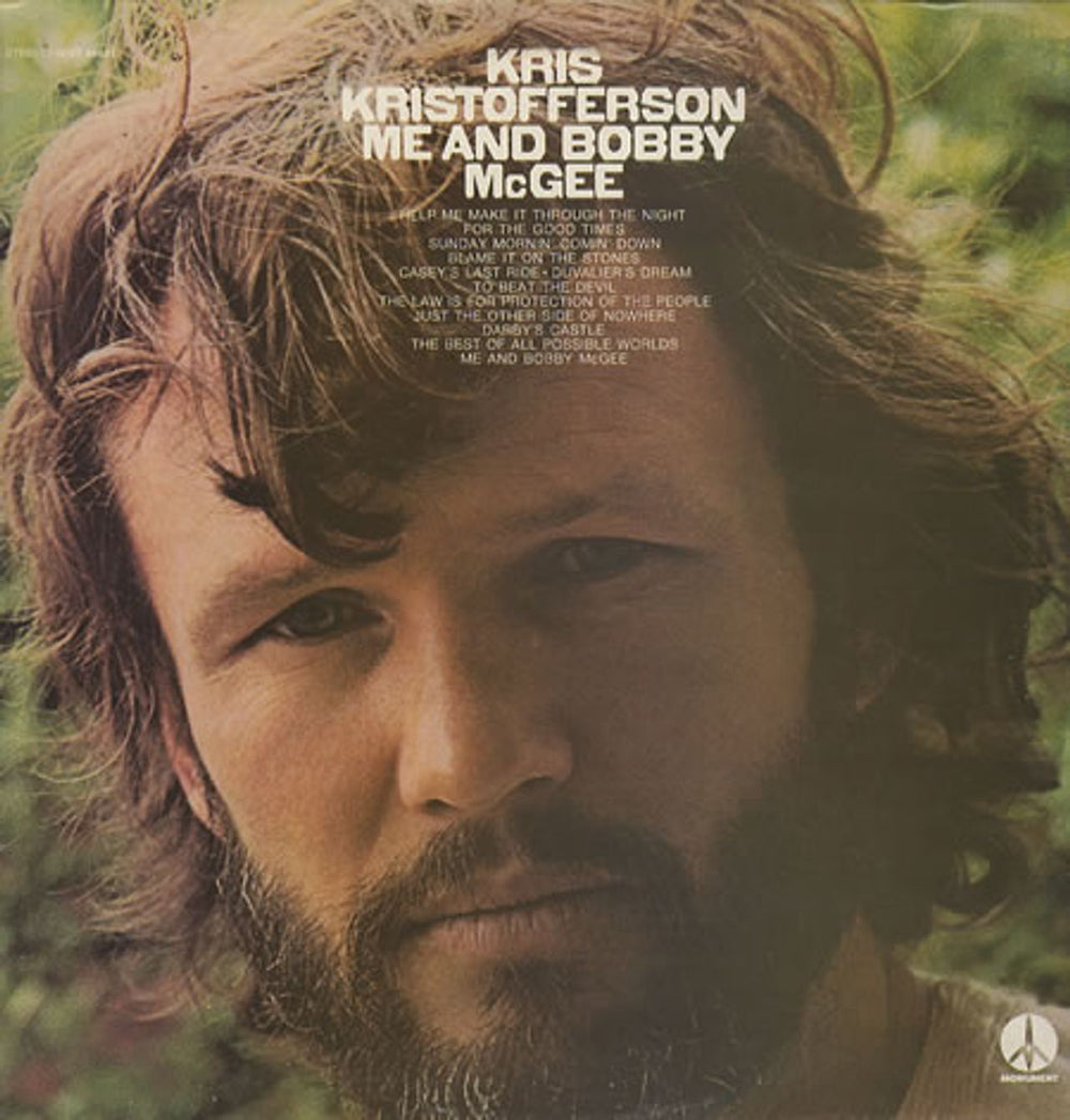 Kris Kristofferson Me And Bobby McGee UK vinyl LP album (LP record) MNT64631