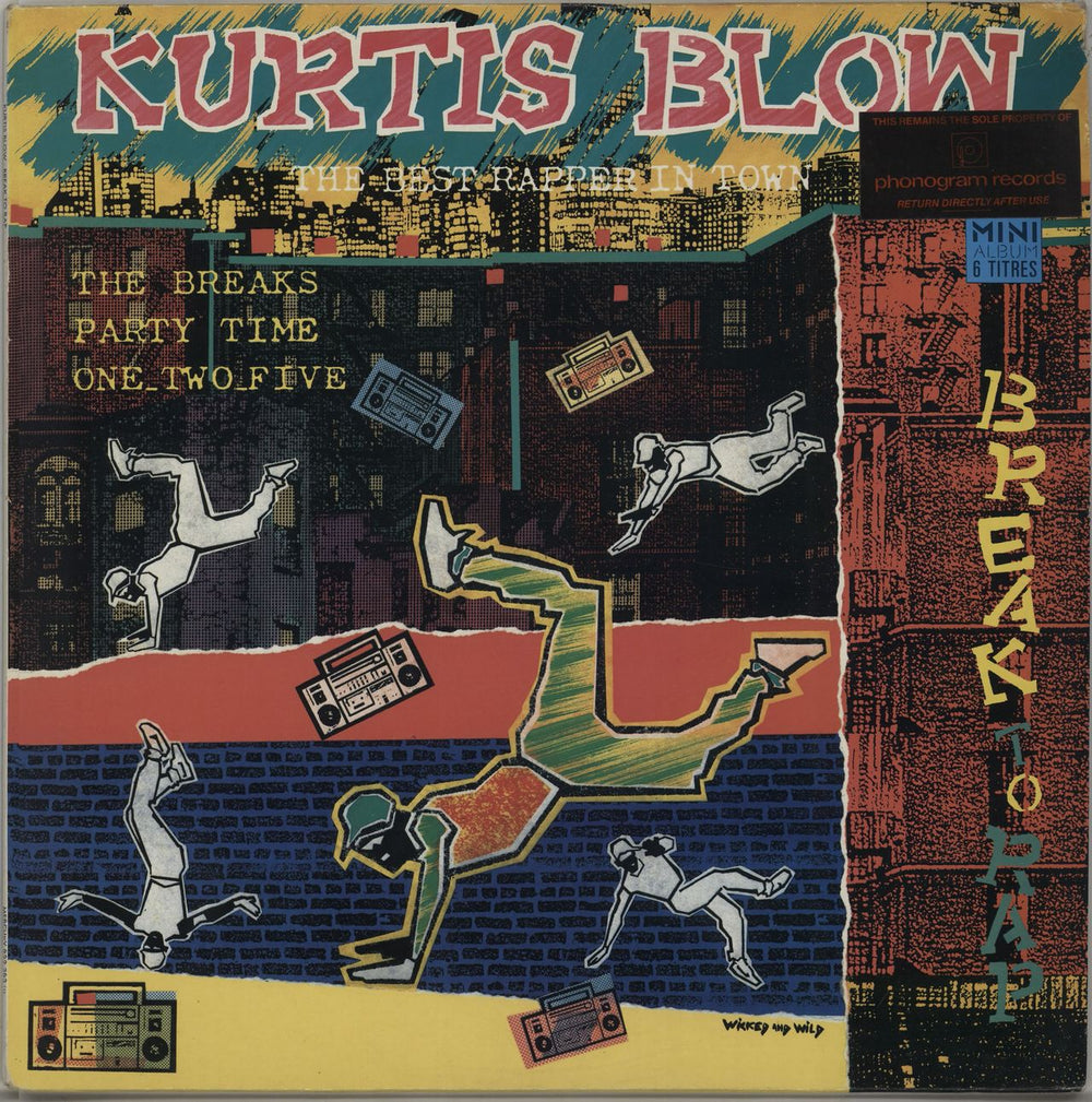 Kurtis Blow Break To Rap French vinyl LP album (LP record) 822283-1