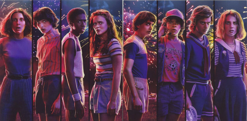 Kyle Dixon & Michael Stein Stranger Things 3 - Cream & Purple Galaxy Vinyl UK 2-LP vinyl record set (Double LP Album)