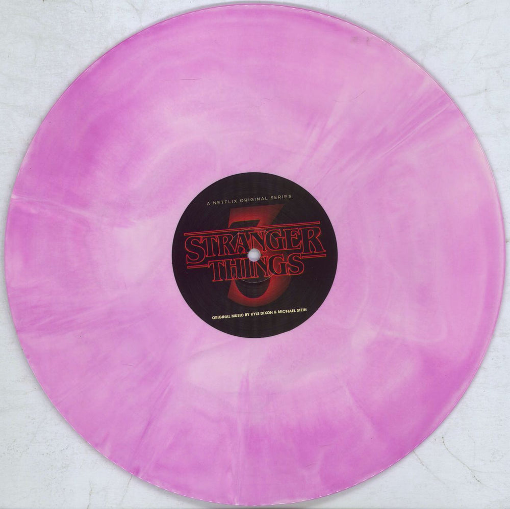 Kyle Dixon & Michael Stein Stranger Things 3 - Cream & Purple Galaxy Vinyl UK 2-LP vinyl record set (Double LP Album) O1L2LST821809