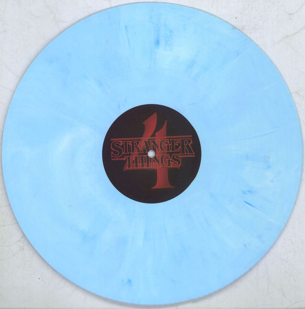 Kyle Dixon & Michael Stein Stranger Things 4 - Volume One - Ice Blue Marble UK 2-LP vinyl record set (Double LP Album) O1L2LST821810