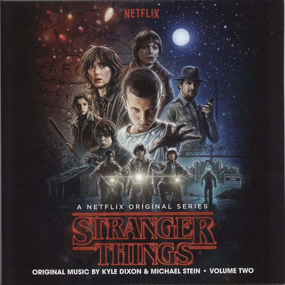 Kyle Dixon & Michael Stein Stranger Things: Volume Two - Frosted Clear with Red & Black Blob UK 2-LP vinyl record set (Double LP Album) INV177LP