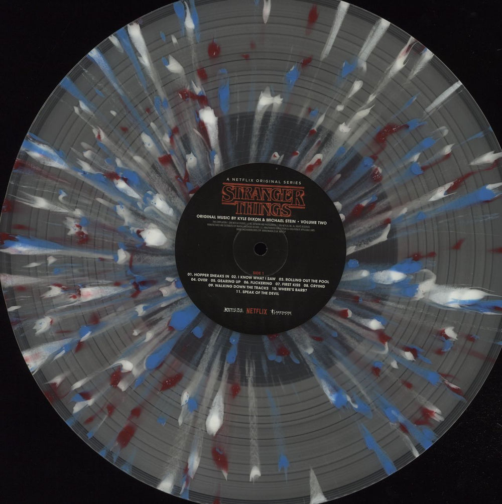 Kyle Dixon & Michael Stein Stranger Things: Volume Two - Tri-Colour Splattered Vinyl US 2-LP vinyl record set (Double LP Album) O1L2LST675678