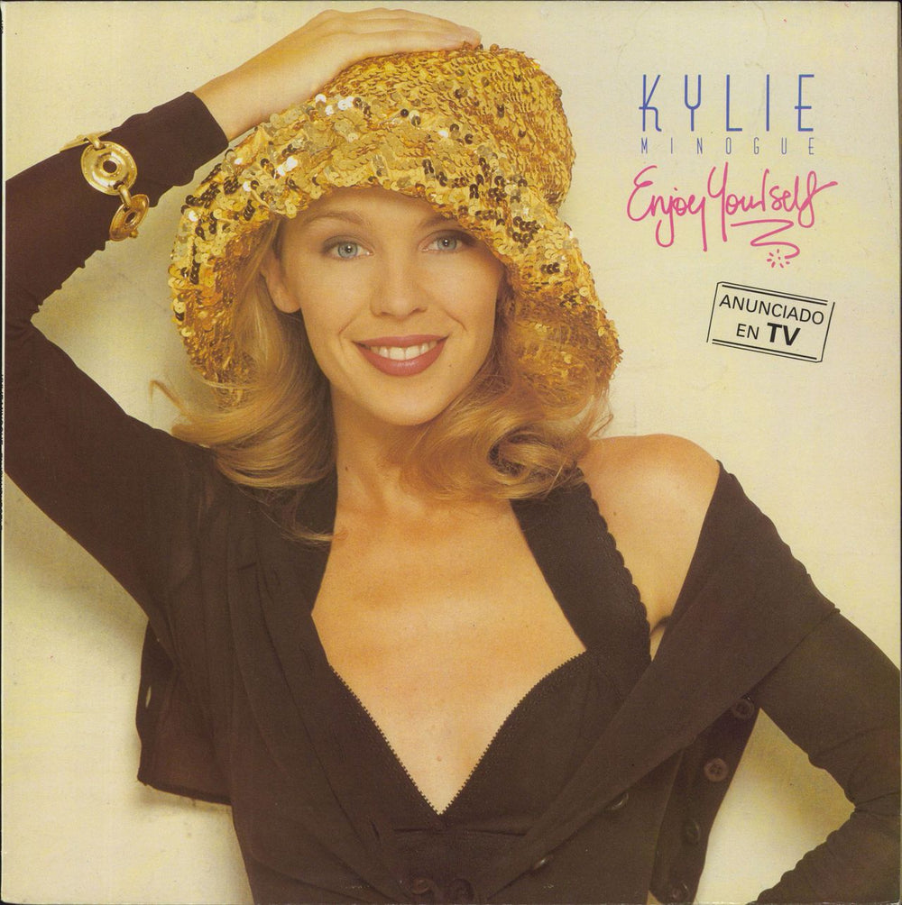 Kylie Minogue Enjoy Yourself Spanish vinyl LP album (LP record) HF9