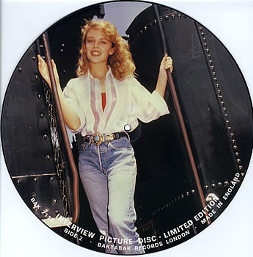 Kylie Minogue Interview Picture Disc UK picture disc LP (vinyl picture disc album) KYLPDIN34724