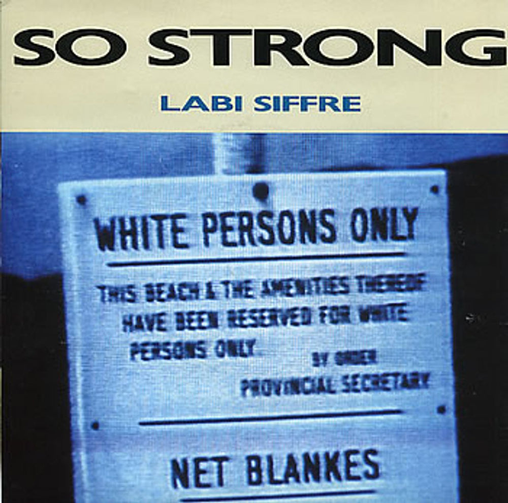 Labi Siffre So Strong - P/S UK 7" vinyl single (7 inch record / 45) WOK12