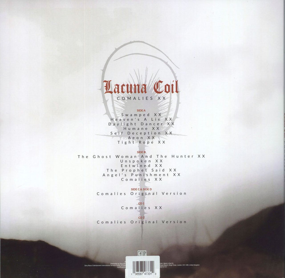 Lacuna Coil Comalies XX - 180gram Red Vinyl + 2CDs UK 2-LP vinyl record set (Double LP Album) 196587473310