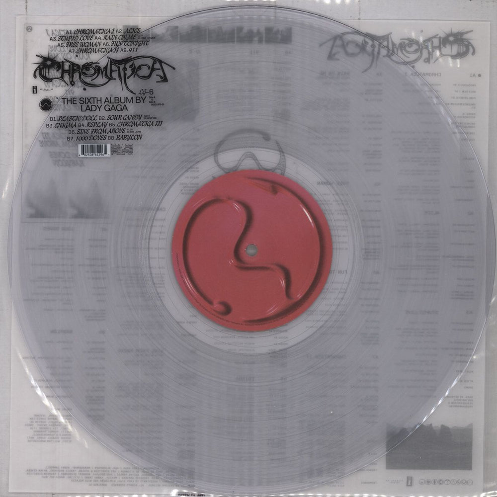 Lady Gaga Chromatica - Clear Vinyl US vinyl LP album (LP record) B0031976-01