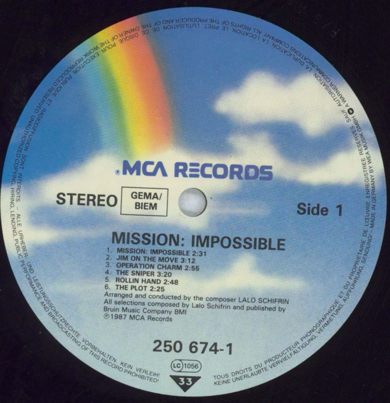 Lalo Schifrin Mission: Impossible (Bande Originale Du Feuilleton Télév —  RareVinyl.com