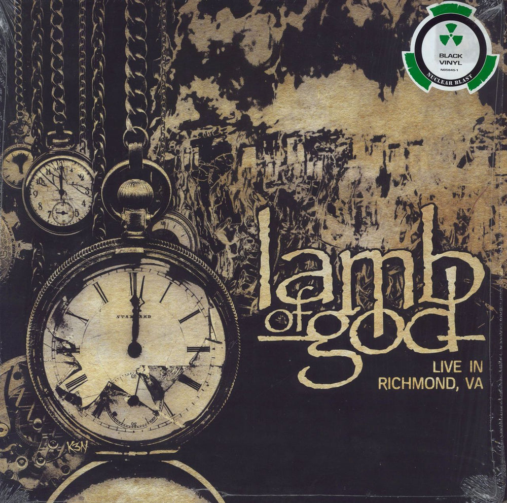 Lamb Of God Live In Richmond, VA - Shrink UK vinyl LP album (LP record) 2736158451