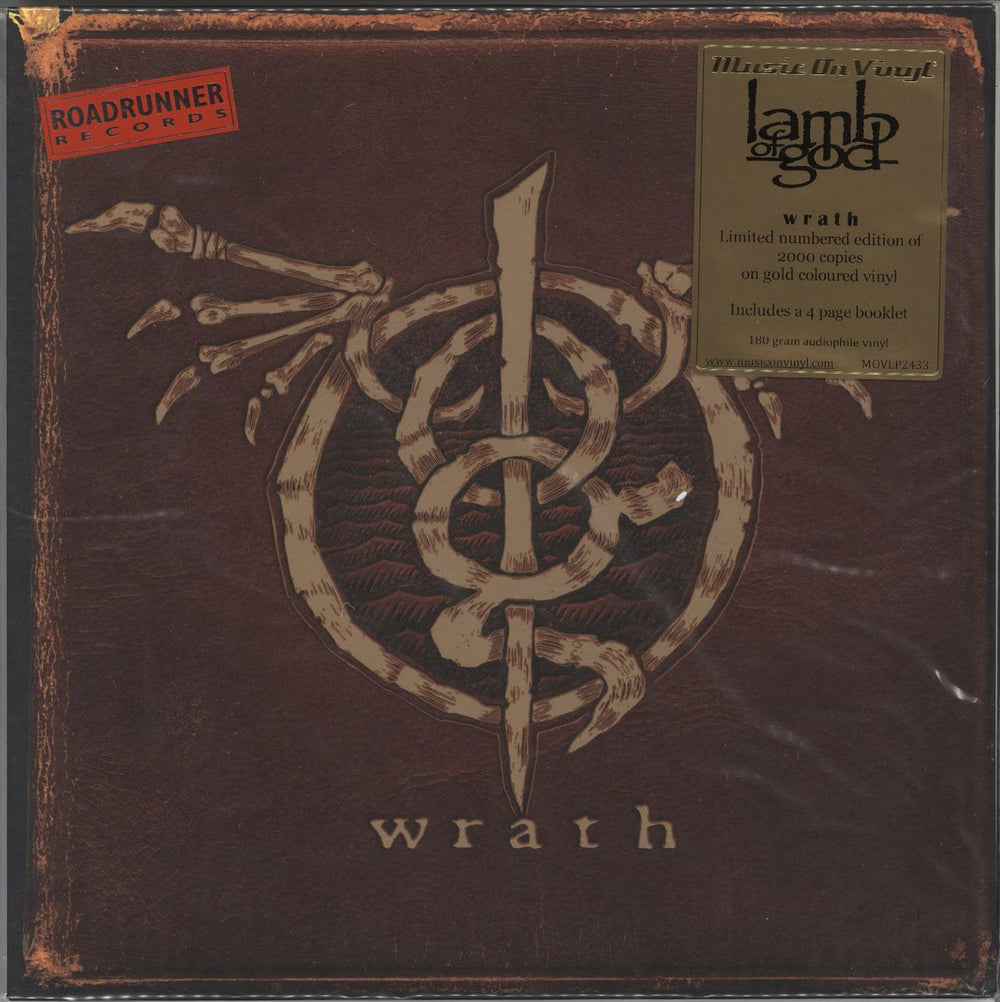 Lamb Of God Wrath - Gold Vinyl UK vinyl LP album (LP record) MOVLP2433